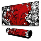 Anime Mouse Pad 11×23 Inch 2mm Extended Gaming Desk Mat with Anti-Slip Rubber Base Mousepad for Smooth Surface Desk pad for PC & Laptop Use Waterproof & Stiched (Multicolour) Deskpad