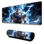 Blue Energy Anime Mouse Pad 11×23 Inch 2mm Extended Gaming Desk Mat with Anti-Slip Rubber Base Mousepad for Smooth Surface Desk pad for PC & Laptop Use Waterproof & Stiched (Multicolour) Deskpad