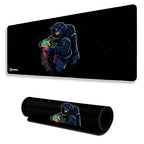Astronaut Space Mouse Pad 18×36 Inch 3mm Extended Gaming Desk Mat with Anti-Slip Rubber Base Mousepad for Smooth Surface Desk pad for PC & Laptop Use Waterproof & Stiched (Multicolour) Deskpad