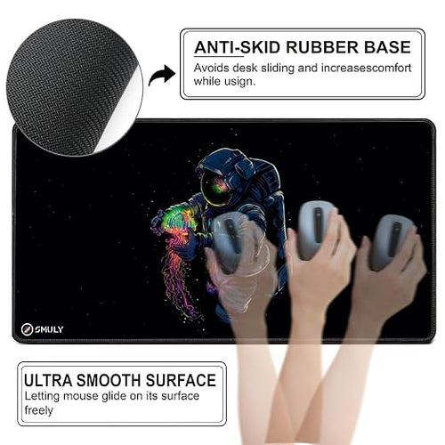 Astronaut Space Large Desk Mat, Desk pad, Mouse Pad