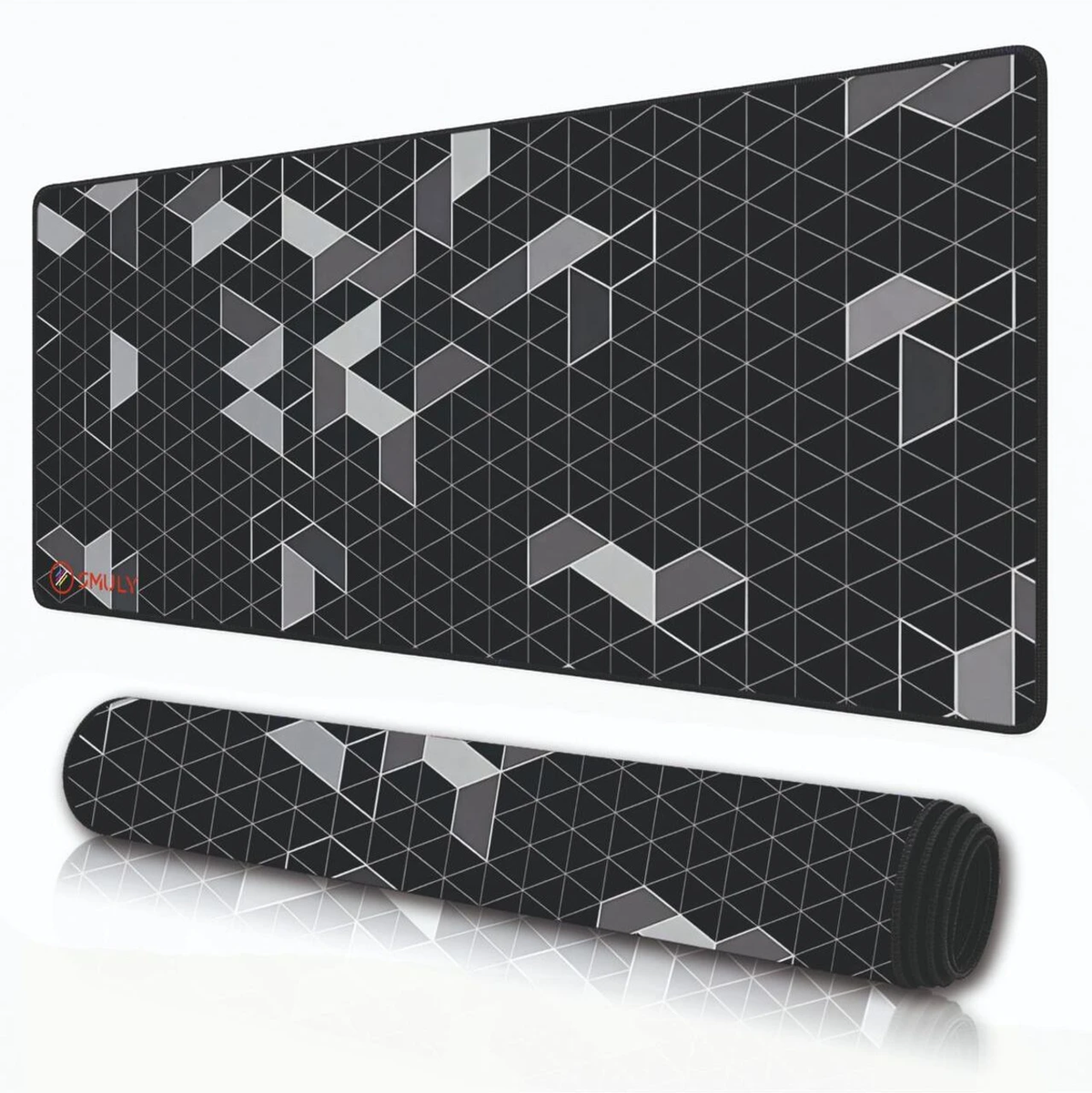 Abstract Geometric Grid Large Desk Mat, Desk Pad,Mouse Pad