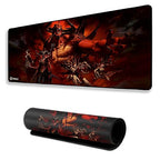 Demon King Army Mouse Pad 18×36 Inch 3mm Extended Gaming Desk Mat with Anti-Slip Rubber Base Mousepad for Smooth Surface Desk pad for PC & Laptop Use Waterproof & Stiched (Multicolour) Deskpad