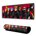 Akatsuki Anime Mouse Pad 11×23 Inch 2mm Extended Gaming Desk Mat with Anti-Slip Rubber Base Mousepad for Smooth Surface Desk pad for PC & Laptop Use Waterproof & Stiched (Multicolour) Deskpad