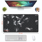 Abstract Geometric Grid Large Desk Mat, Desk Pad,Mouse Pad