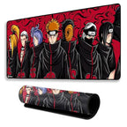 Akatsuki Anime Mouse Pad 11×23 Inch 2mm Extended Gaming Desk Mat with Anti-Slip Rubber Base Mousepad for Smooth Surface Desk pad for PC & Laptop Use Waterproof & Stiched (Multicolour) Deskpad