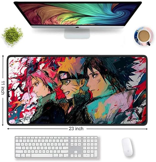 Anime Ninja Team Large  Desk Mat, Desk Pad, Mouse Pad
