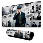 Vintage Gangster Mouse Pad 11×23 Inch 2mm Extended Gaming Desk Mat with Anti-Slip Rubber Base Mousepad for Smooth Surface Desk pad for PC & Laptop Use Waterproof & Stiched (Multicolour) Deskpad