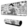 Pirate Anime Mouse Pad 11×23 Inch 2mm Extended Gaming Desk Mat with Anti-Slip Rubber Base Mousepad for Smooth Surface Desk pad for PC & Laptop Use Waterproof & Stiched (Black/White) Deskpad
