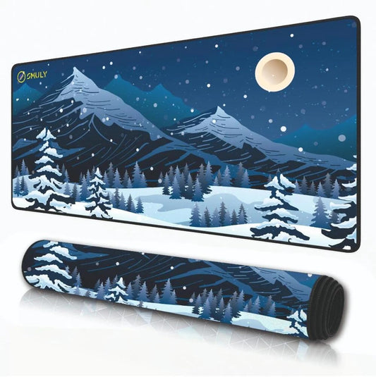 Snowy Mountain Mouse Pad | Desk Mat,