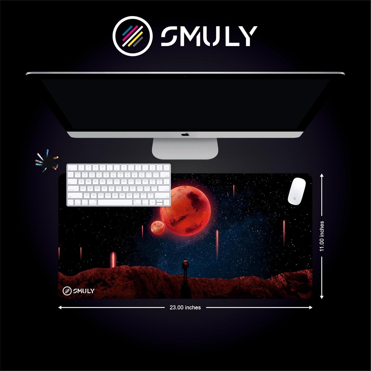 Red Planet Space Desk Mat