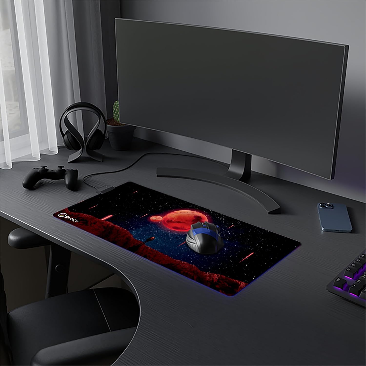 Red Planet Space Desk Mat