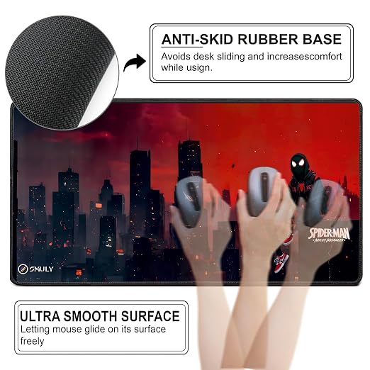 Animated Hero Inspired Mouse Pad 11×23 Inch 2mm Gaming Desk Mat