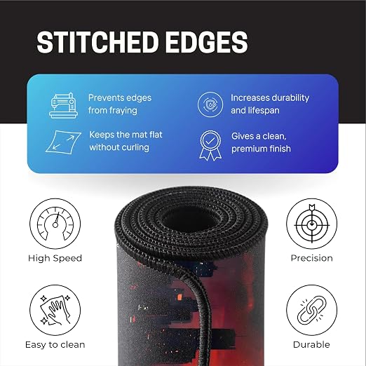 Animated Hero Inspired Mouse Pad 11×23 Inch 2mm Gaming Desk Mat
