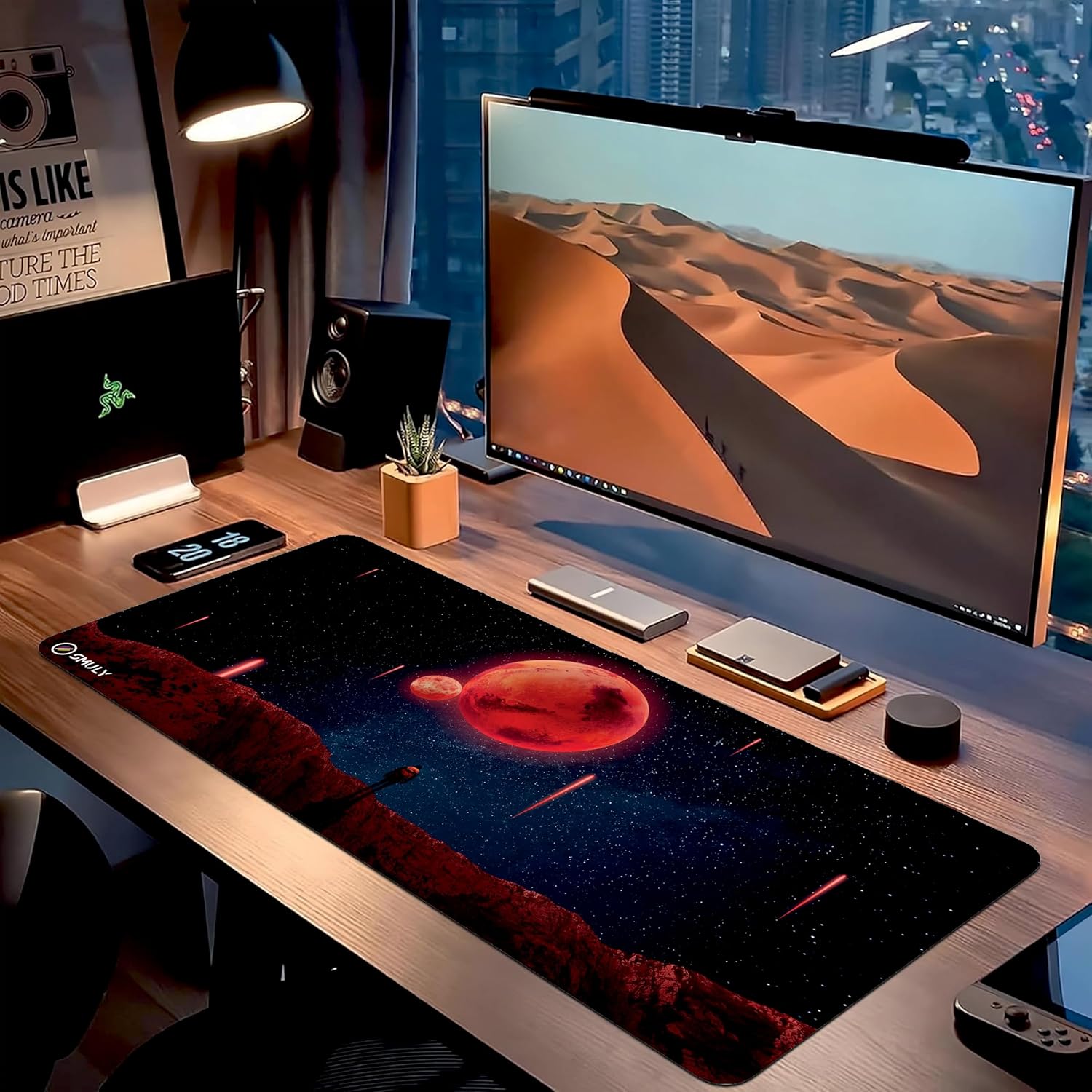 Red Planet Space Desk Mat