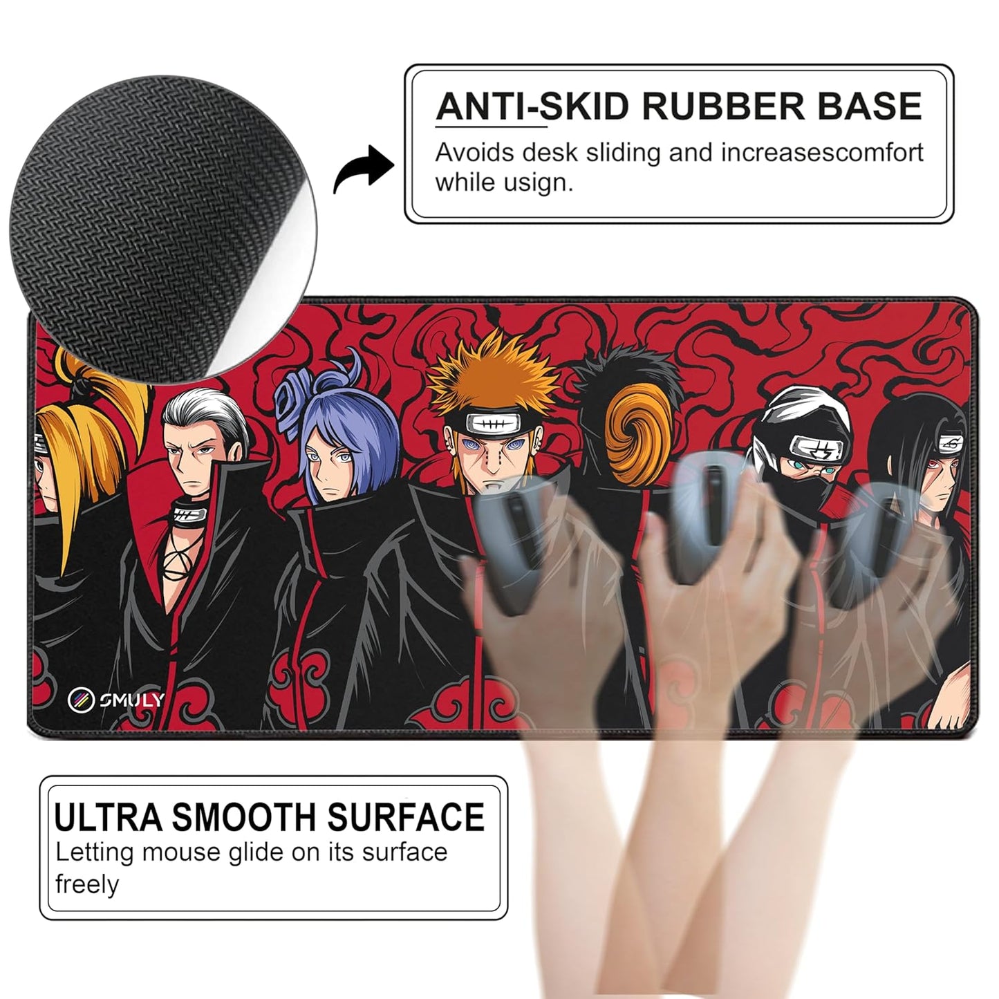 Akatsuki Inspired Anime Mouse Pad
