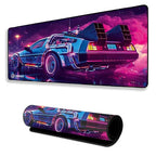 Retro Car Design Mouse Pad 11×23 Inch 2mm Extended Gaming Desk Mat with Anti-Slip Rubber Base Mousepad for Smooth Surface Desk pad for PC & Laptop Use Waterproof & Stiched (Multicolour) Deskpad