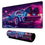 Retro Car Design Mouse Pad 11×23 Inch 2mm Extended Gaming Desk Mat with Anti-Slip Rubber Base Mousepad for Smooth Surface Desk pad for PC & Laptop Use Waterproof & Stiched (Multicolour) Deskpad