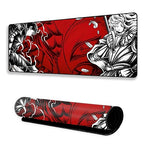 Anime Mouse Pad 11×23 Inch 2mm Extended Gaming Desk Mat with Anti-Slip Rubber Base Mousepad for Smooth Surface Desk pad for PC & Laptop Use Waterproof & Stiched (Multicolour) Deskpad