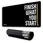 Motivational Large Gaming Mouse Pad, 11x23 Inch Extended Desk Mat, Waterproof Desk Pad with Anti-Slip Rubber Base Mousepad,Stitched Edges,Smooth Surface for Office, PC & Laptop (Multicolour)