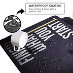 Motivational Large Gaming Mouse Pad, 11x23 Inch Extended Desk Mat, Waterproof Desk Pad with Anti-Slip Rubber Base Mousepad,Stitched Edges,Smooth Surface for Office, PC & Laptop (Multicolour)
