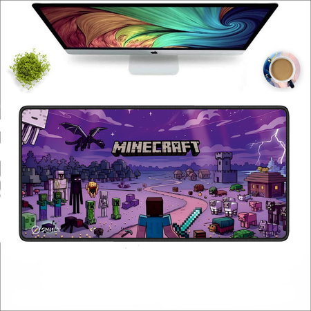 Block World Gaming Large Desk Mat, Desk Pad, Mousepad