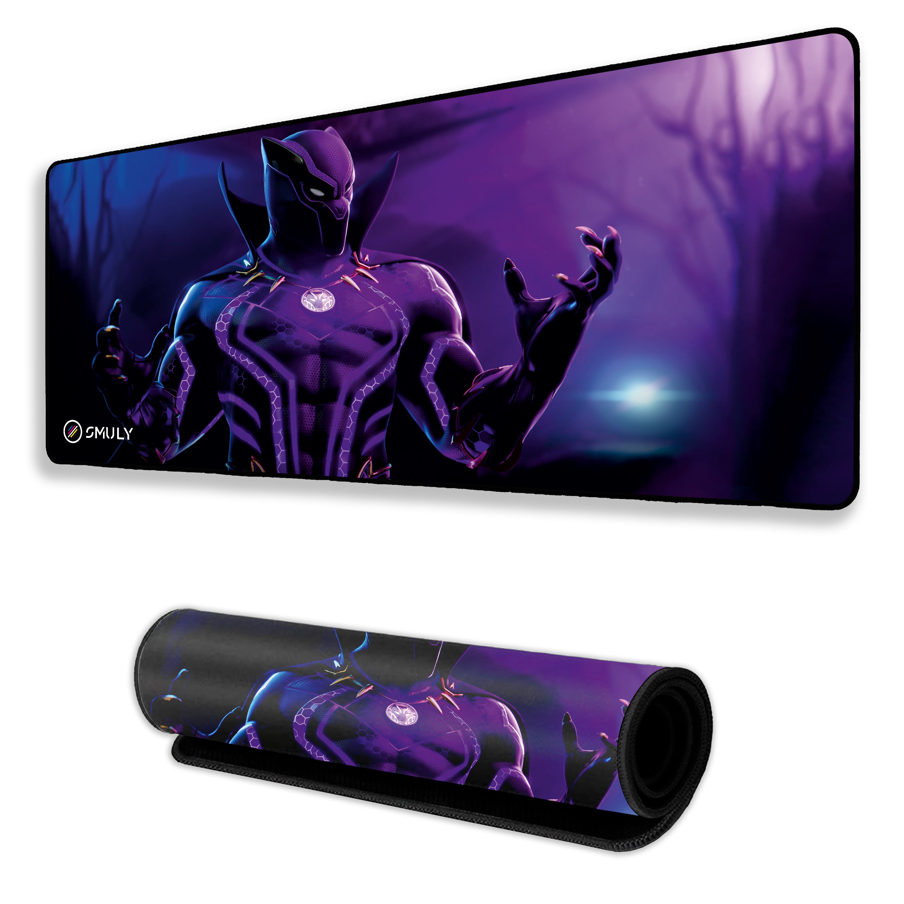 Purple Superhero Large Desk Mat, Desk Pad, Mouse Pad