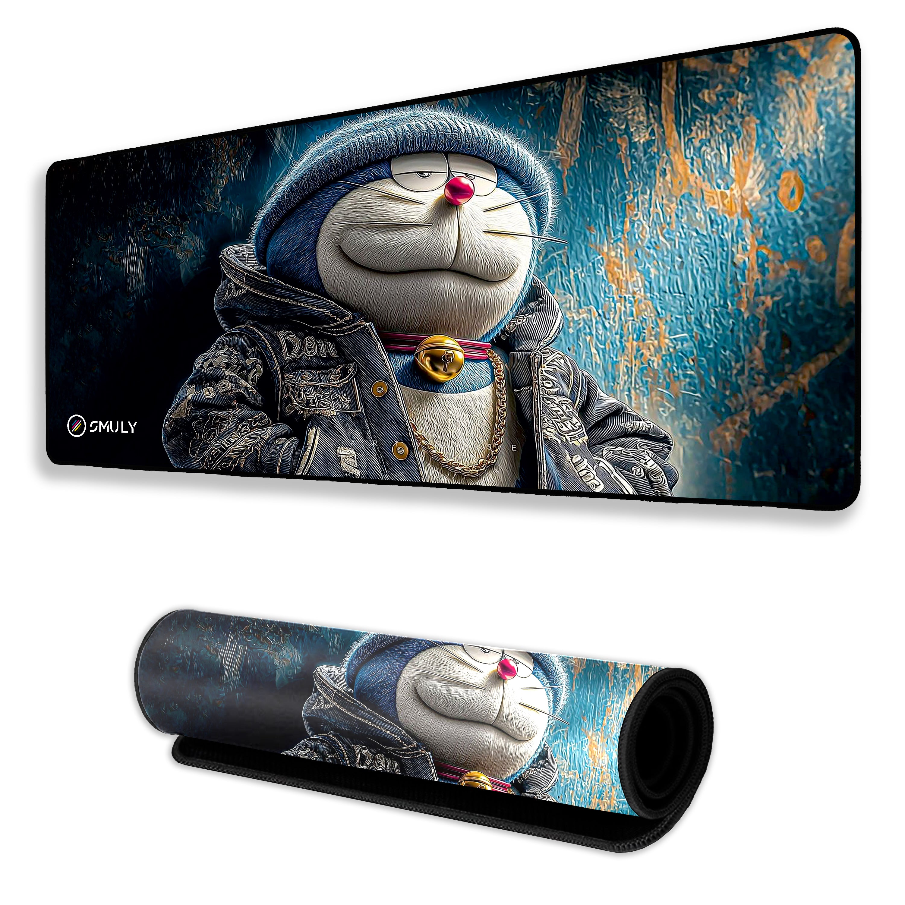 Stylish Cartoon Cat Large Desk Mat, Desk Pad, Mouse Pad