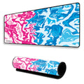 Pink Blue Fluid Art Large Desk Mat, Desk Pad, Mouse Pad