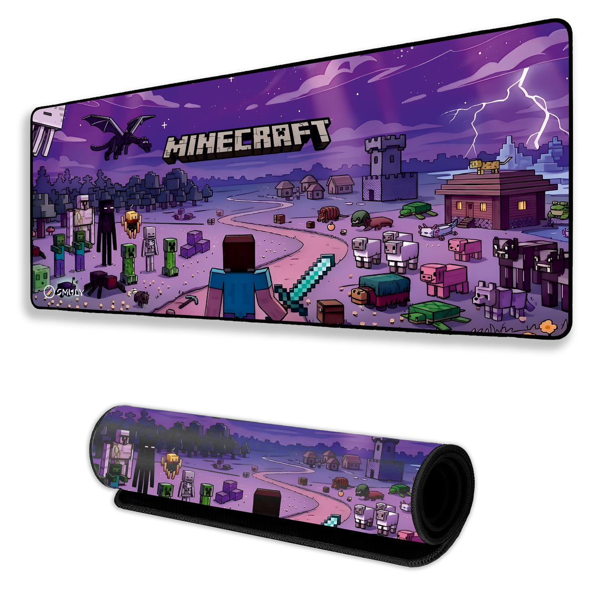 Block World Gaming Large Desk Mat, Desk Pad, Mousepad
