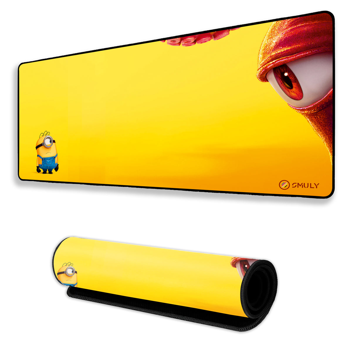 Cute Yellow Cartoon Large Desk Mat, Desk Pad, Mouse Pad