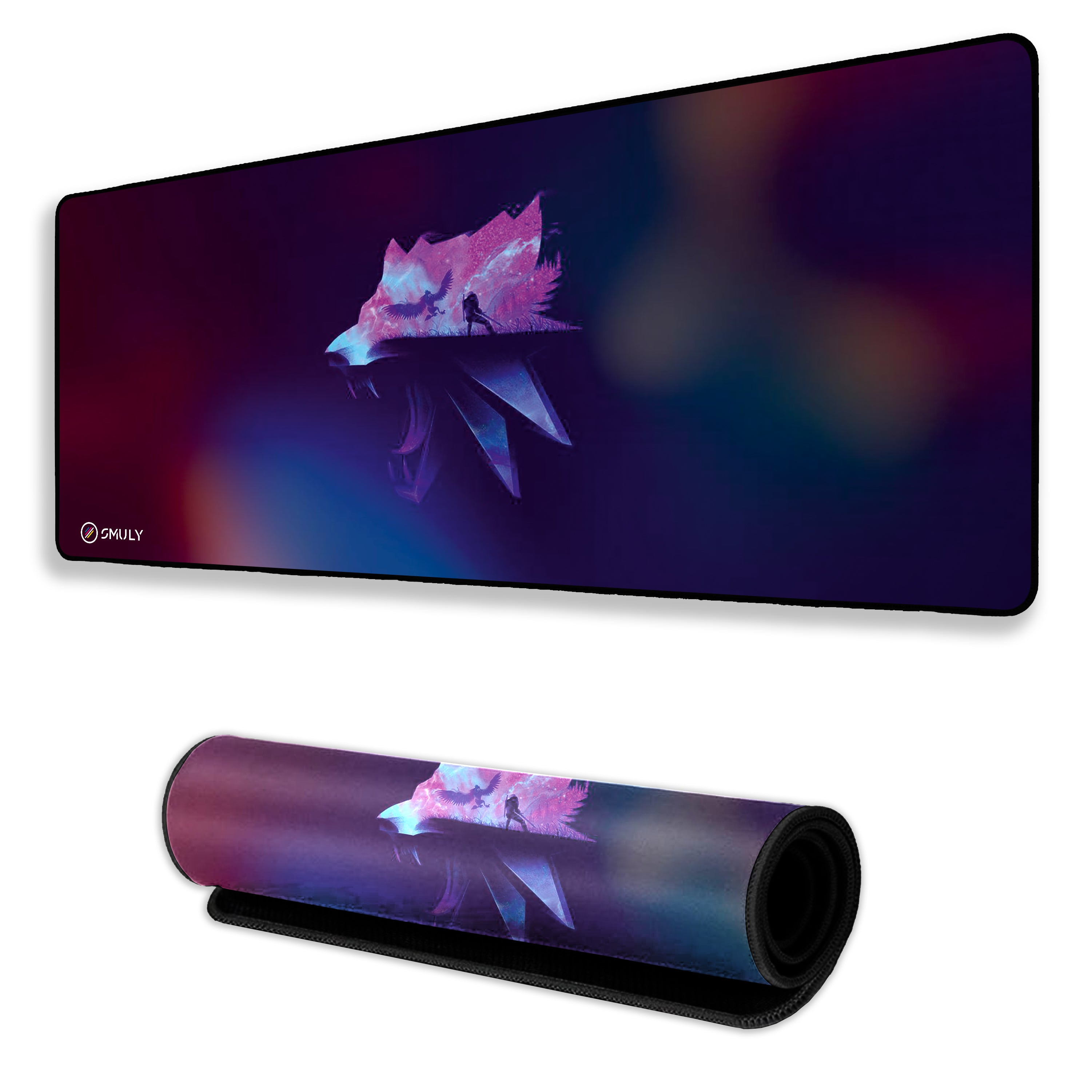 Fantasy Wolf Large Desk Mat, Desk Pad, Mouse Pad