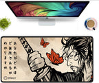 Japanese Samurai Large Desk Mat, Desk Pad, Mouse Pad