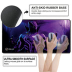 Purple Superhero Large Desk Mat, Desk Pad, Mouse Pad