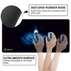 Blue Energy Warrior Large Desk Mat, Desk Pad, Mouse Pad
