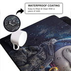 Stylish Cartoon Cat Large Desk Mat, Desk Pad, Mouse Pad