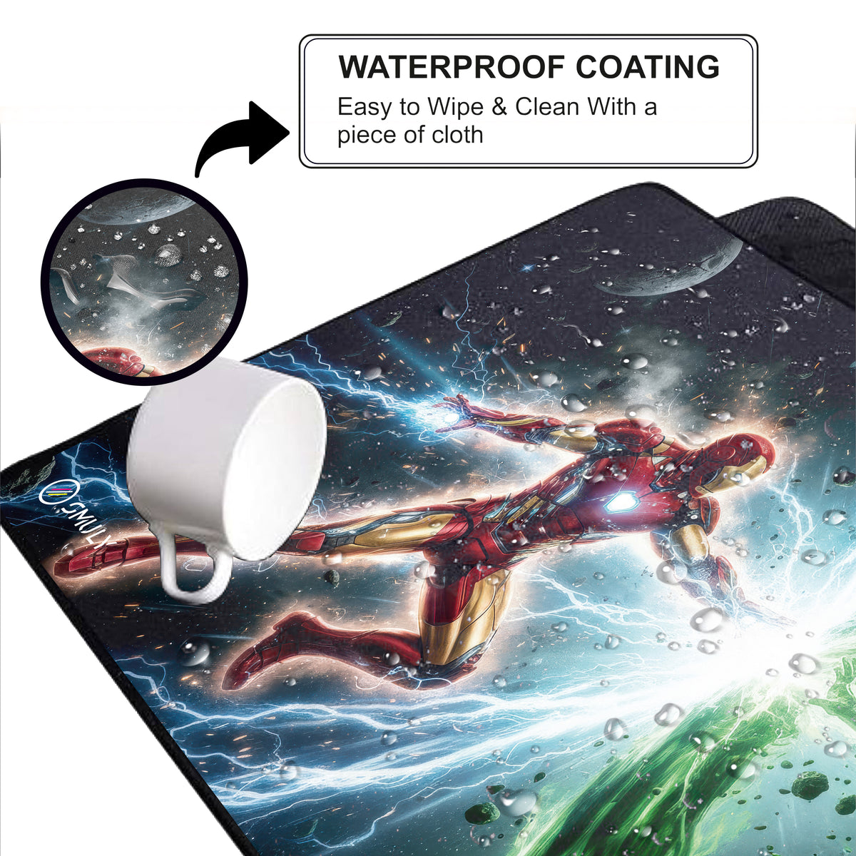 Ironman Large Desk Mat, Desk Pad, Mouse Pad