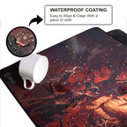 Demon King Army Large Desk Mat, Desk Pad, Mouse Pad