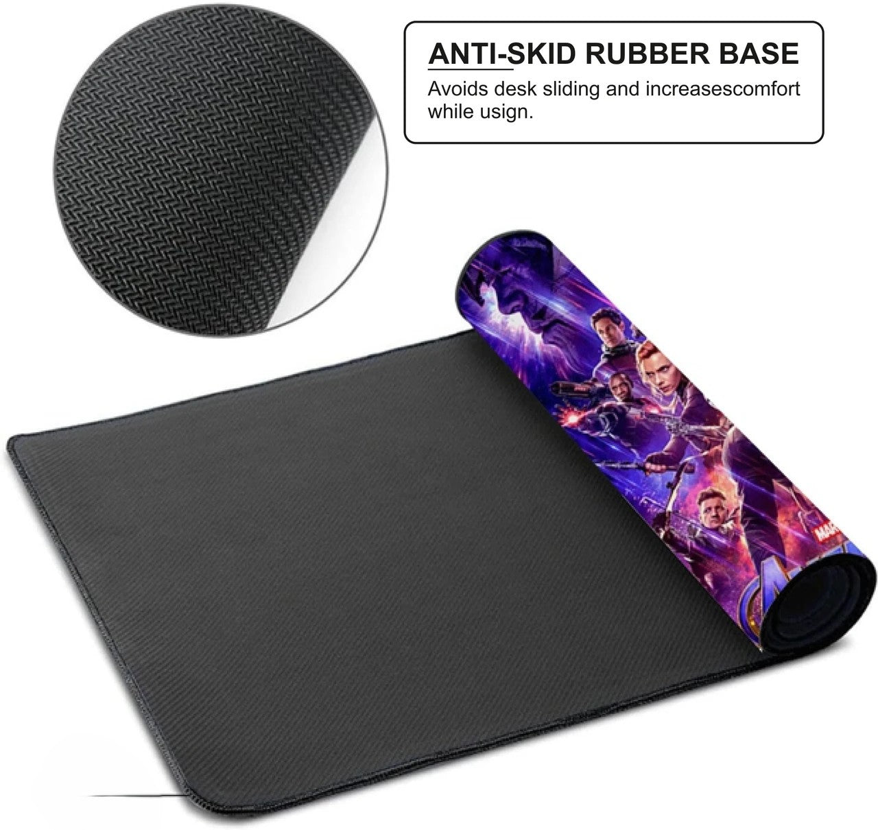 Comic Hero Inspired Large Desk Mat, Desk Pad, Mouse Pad