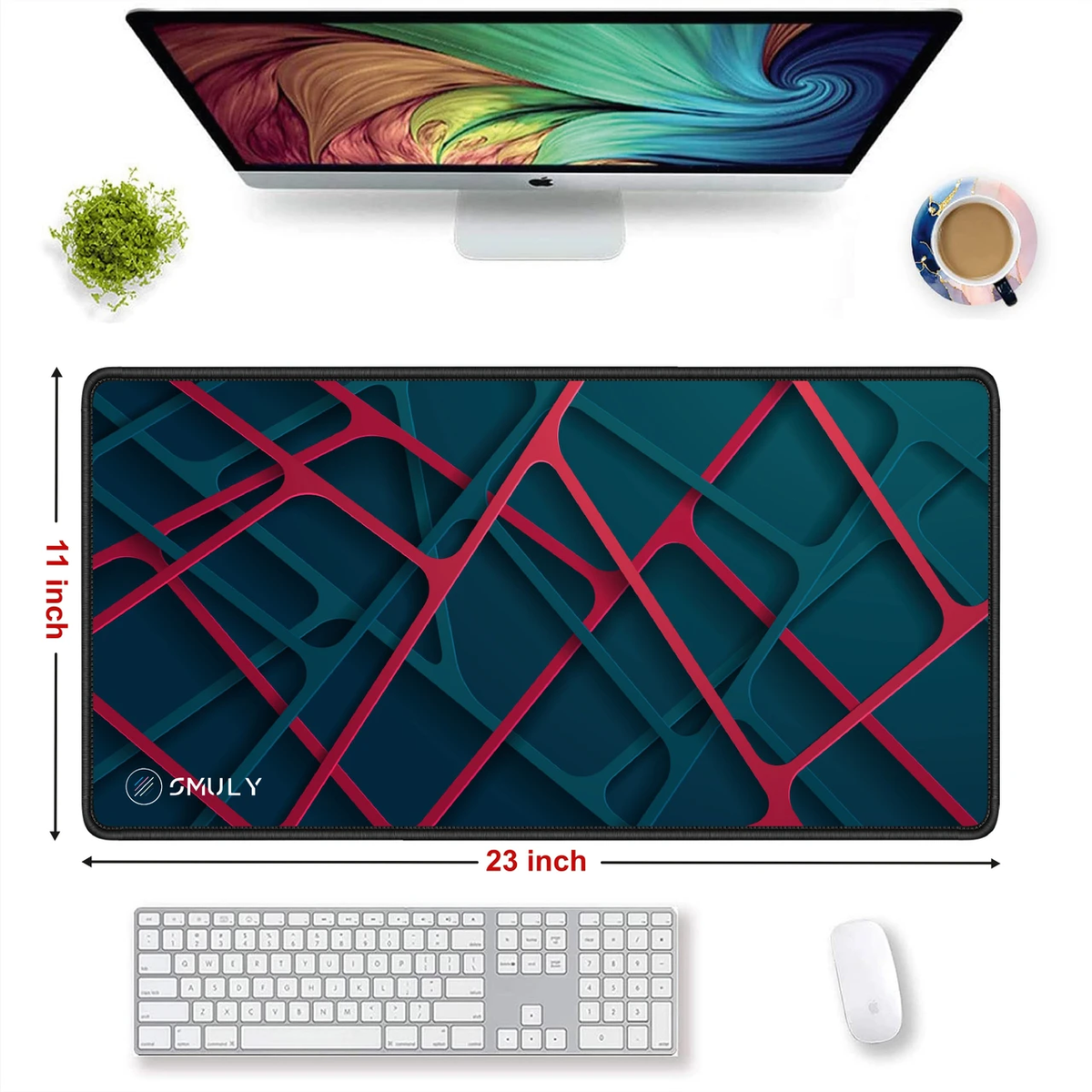 Modern Abstract Large Desk Mat, Desk Pad, Mouse Pad