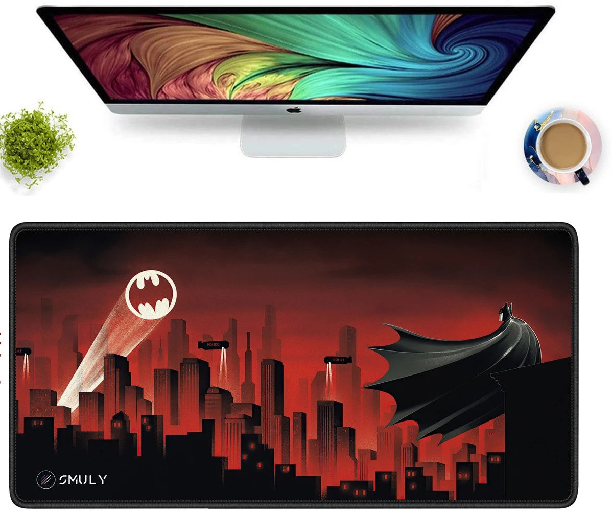 Dark Knight Inspired Large Desk Mat, Desk Pad, Mouse Pad