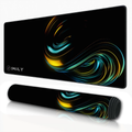 Neon Wave Design Large Desk Mat, Desk Pad, Mouse Pad