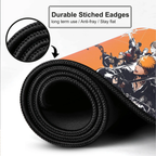 Anime Battle Theme  Large Desk Mat, Desk Pad, Mouse Pad