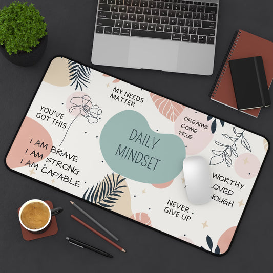 Motivational Desk Mat, Desk Decor Unique