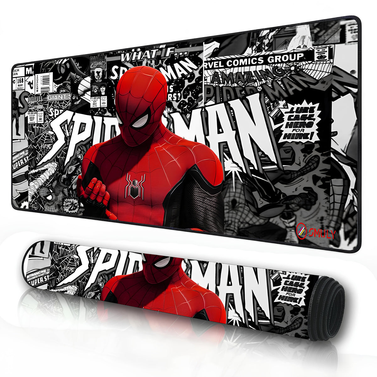 Web Warrior Theme Large Desk Mat, Desk Pad, Mouse Pad
